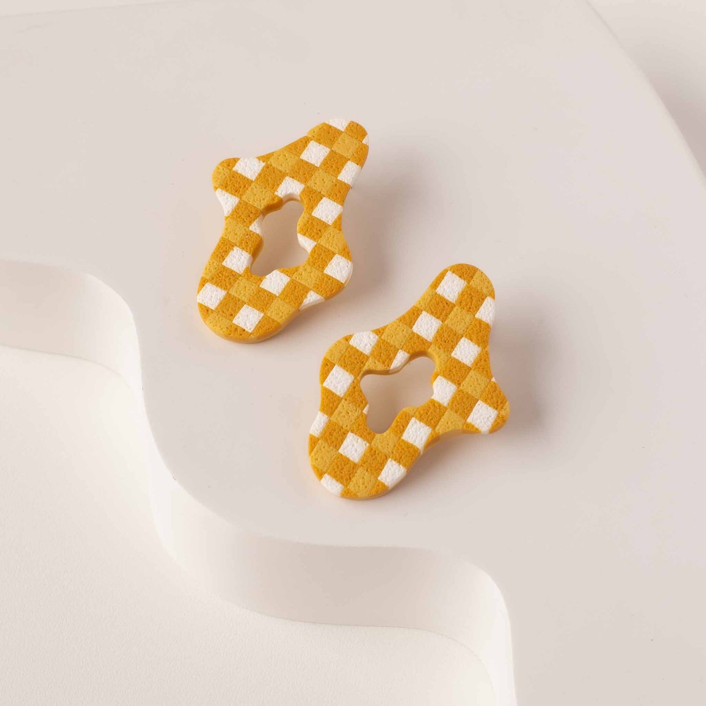 Brinco Vichy amarelo