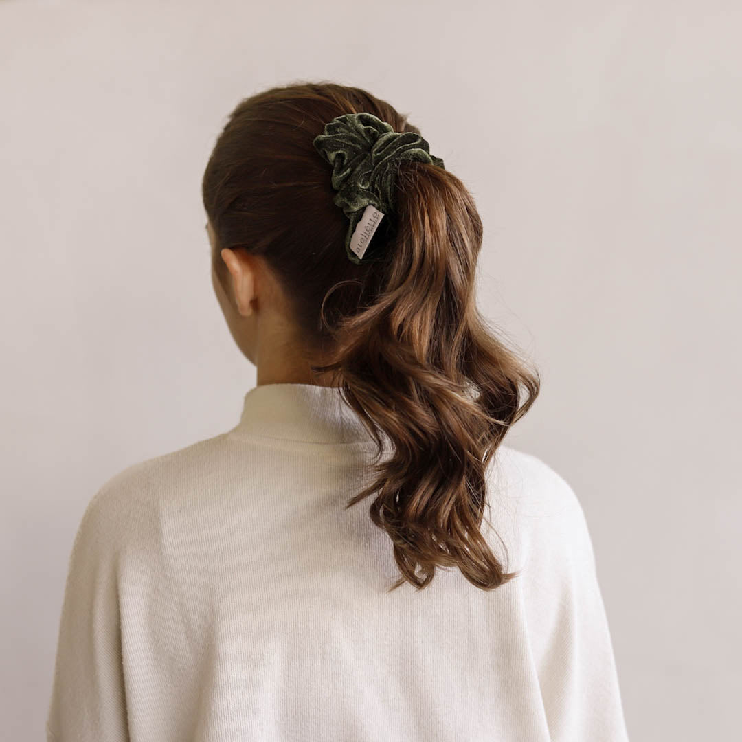 Scrunchie Magnifique verde oliva