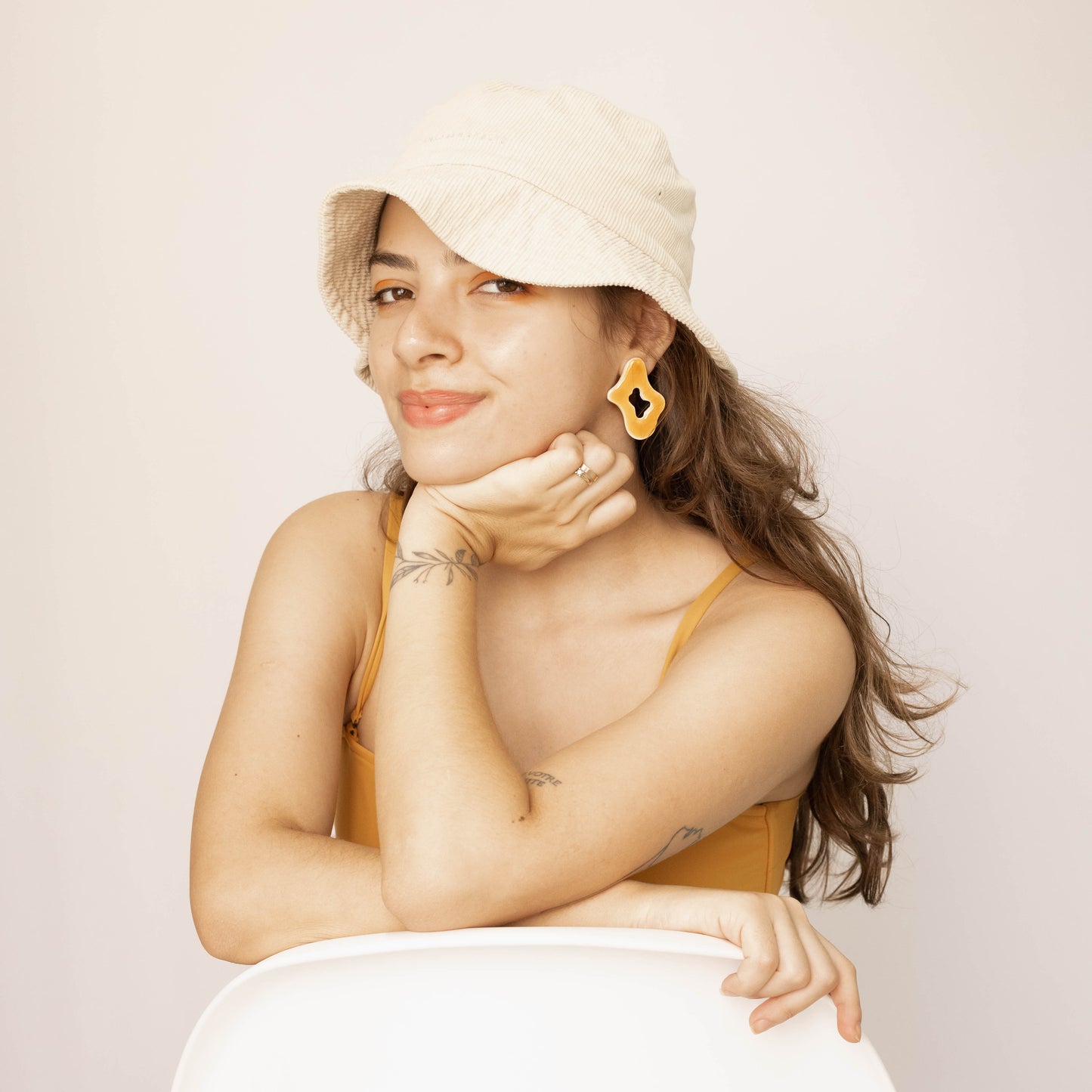 Brinco Lollipop tangerina