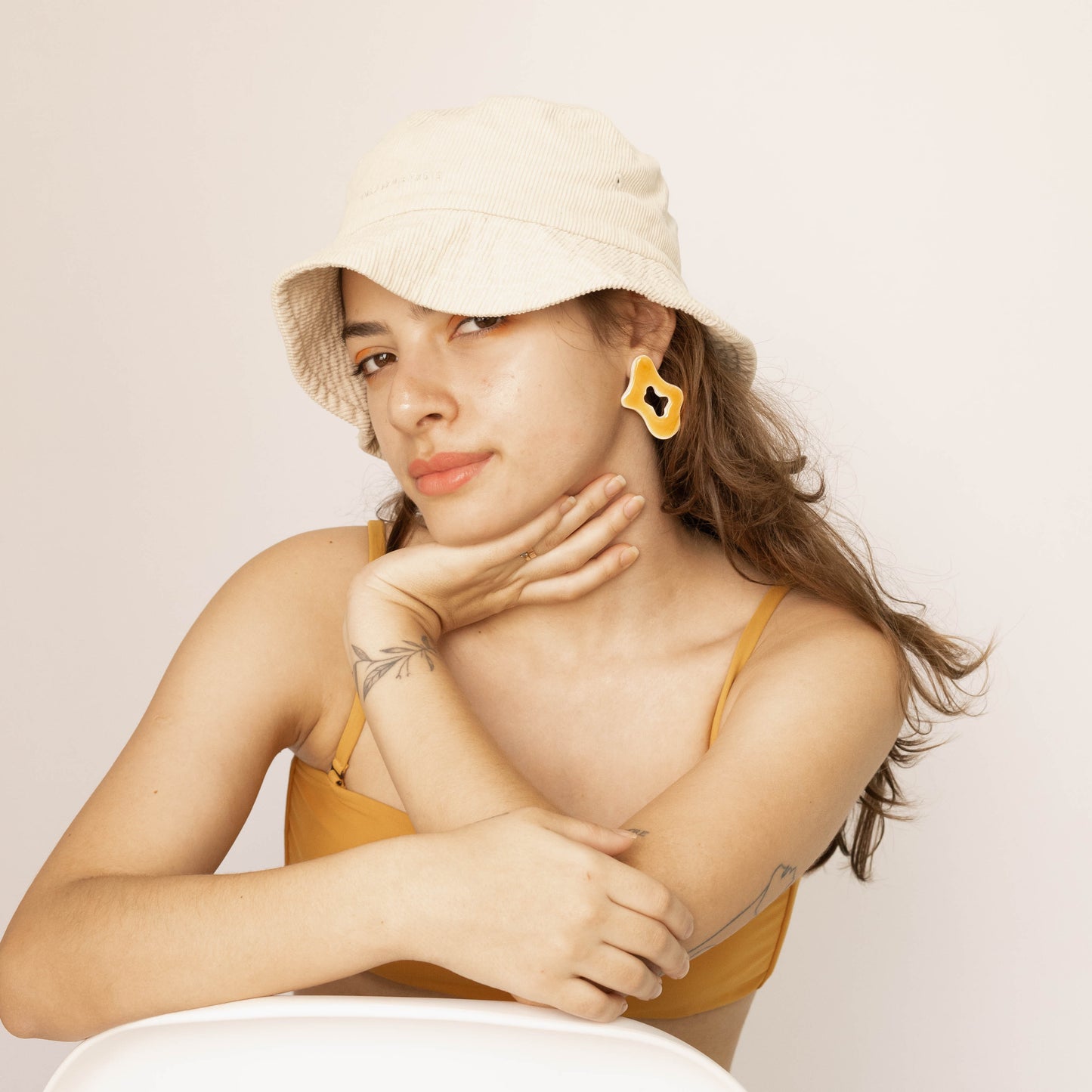 Brinco Lollipop tangerina