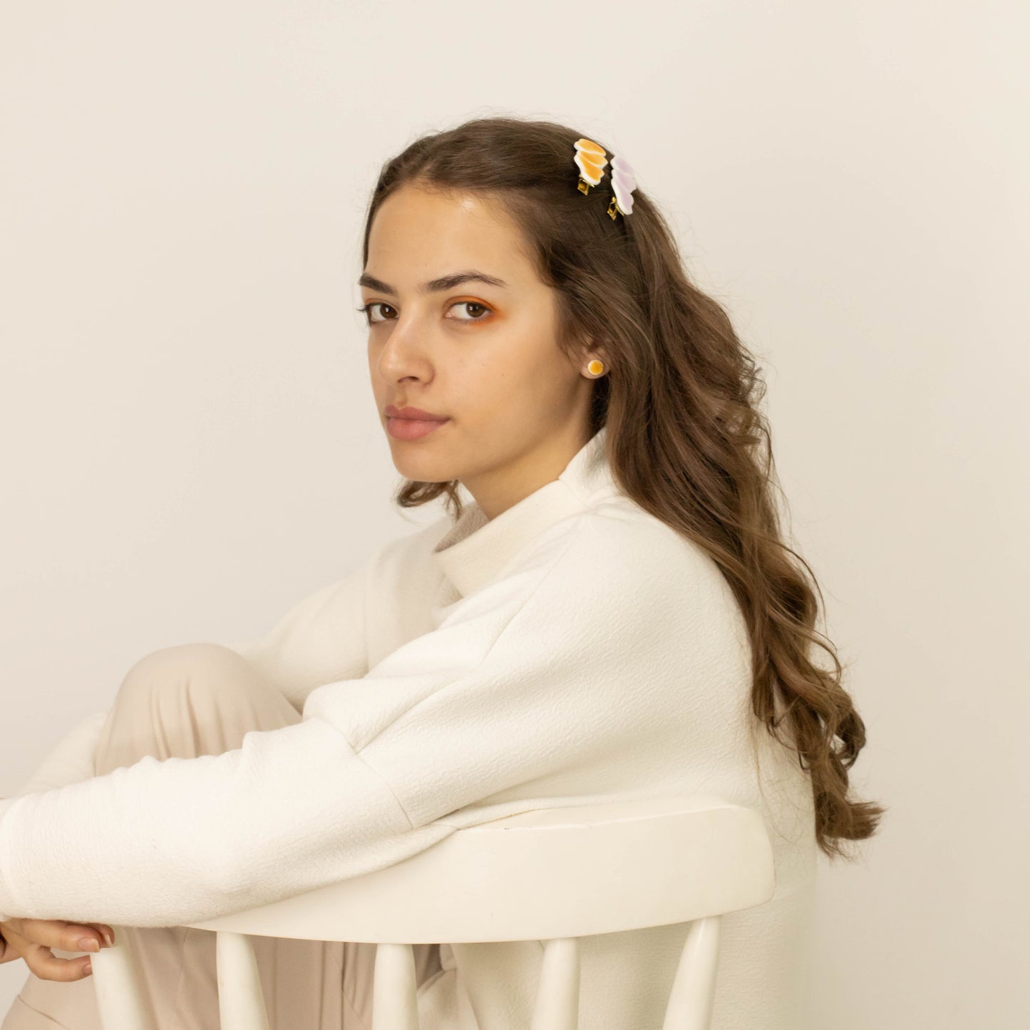 Brinco Julia tangerina