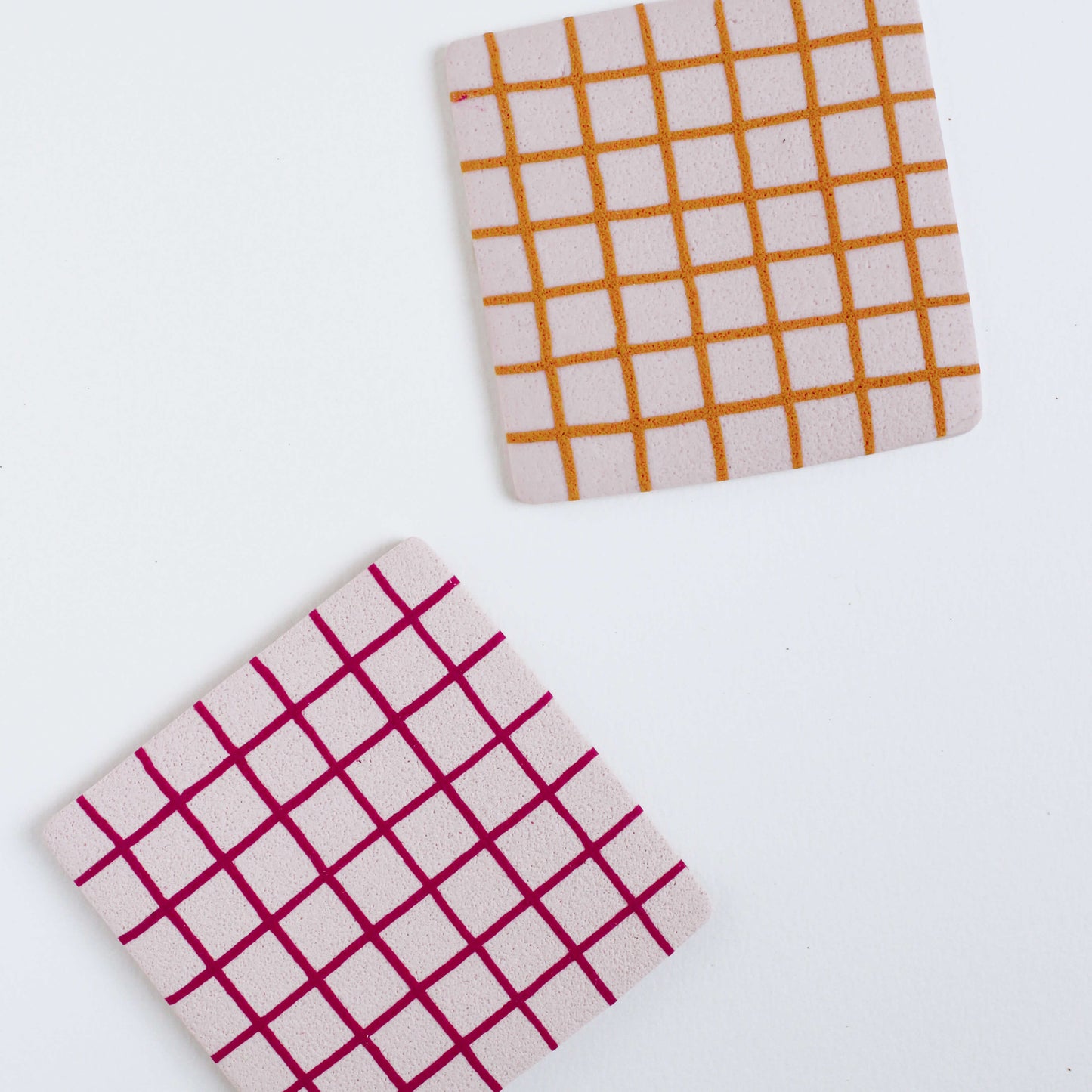 Porta-copos vichy pink